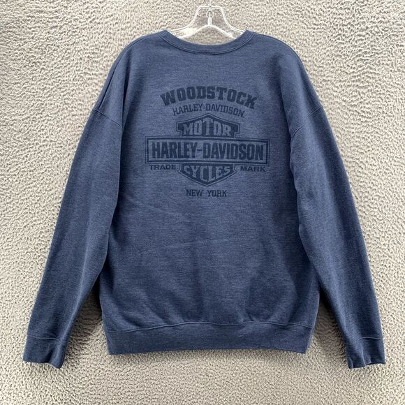 Harley Davidson Sweater Men's Large Crewneck Moto Biker Rocker Streetwear 90's - Picture 6 of 10